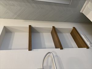 壁厚を利用してニッチ造作！