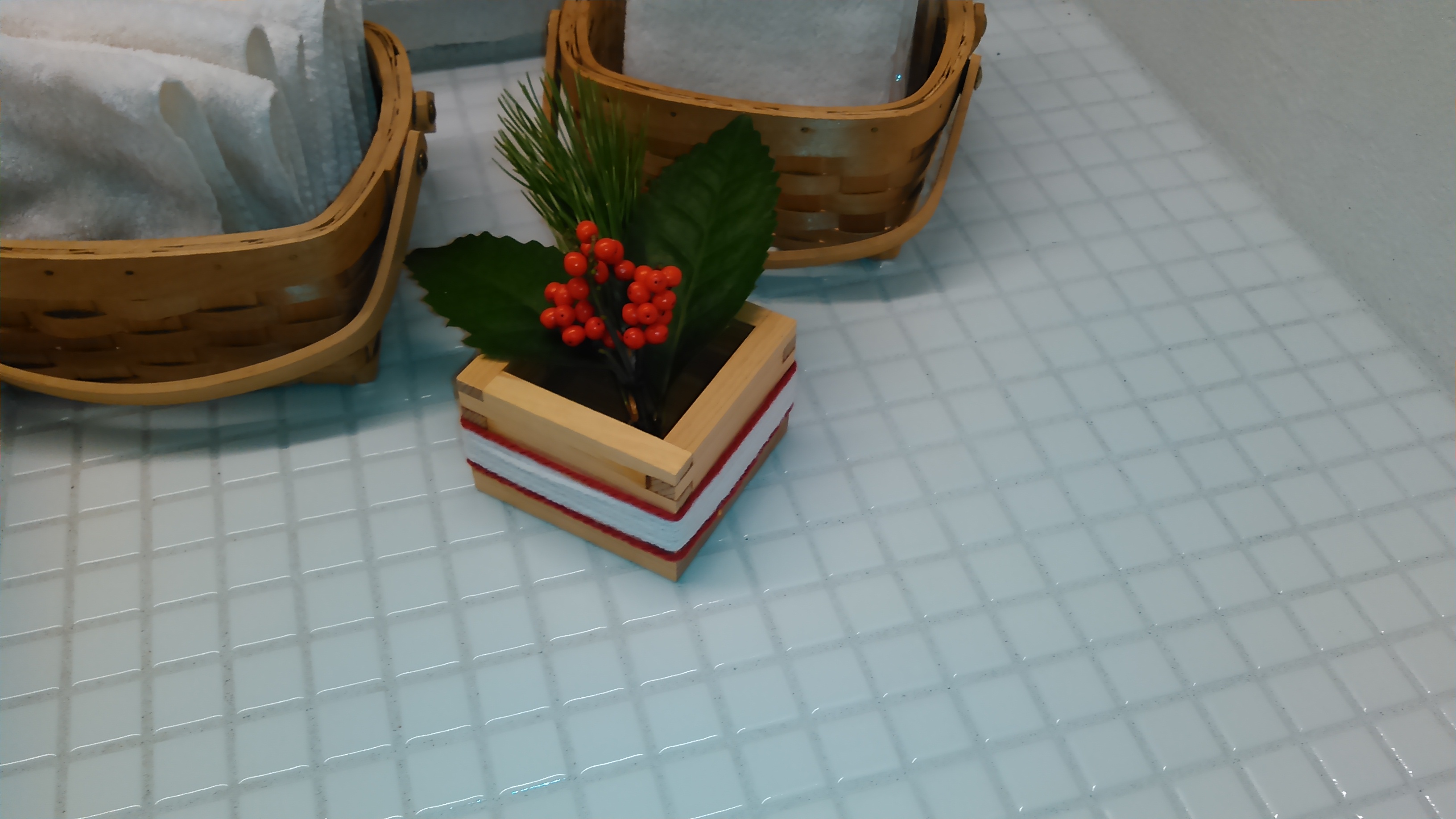 お正月飾りでおもてなし。