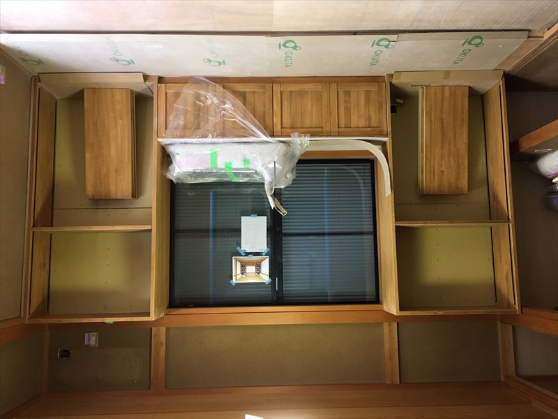 和室に造作本棚　ロハスマテリアル　家具