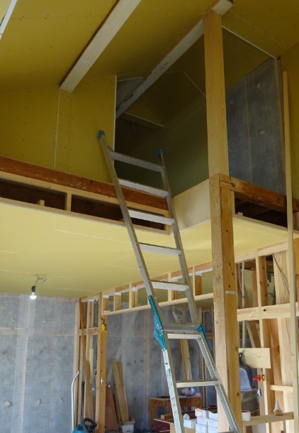 段々と形になっていくお部屋・・・　　木工事の中間確認