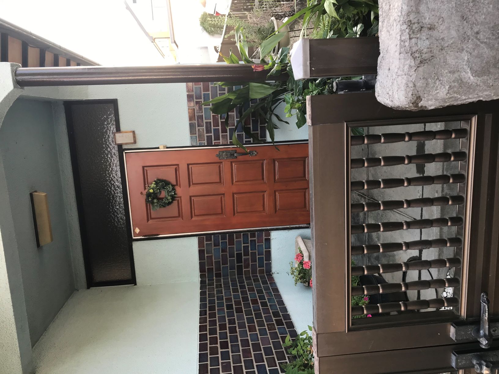 木製玄関ドアの塗装②