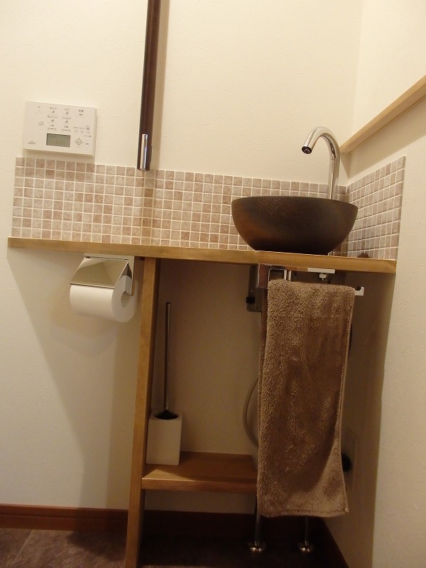 トイレの手洗い一工夫