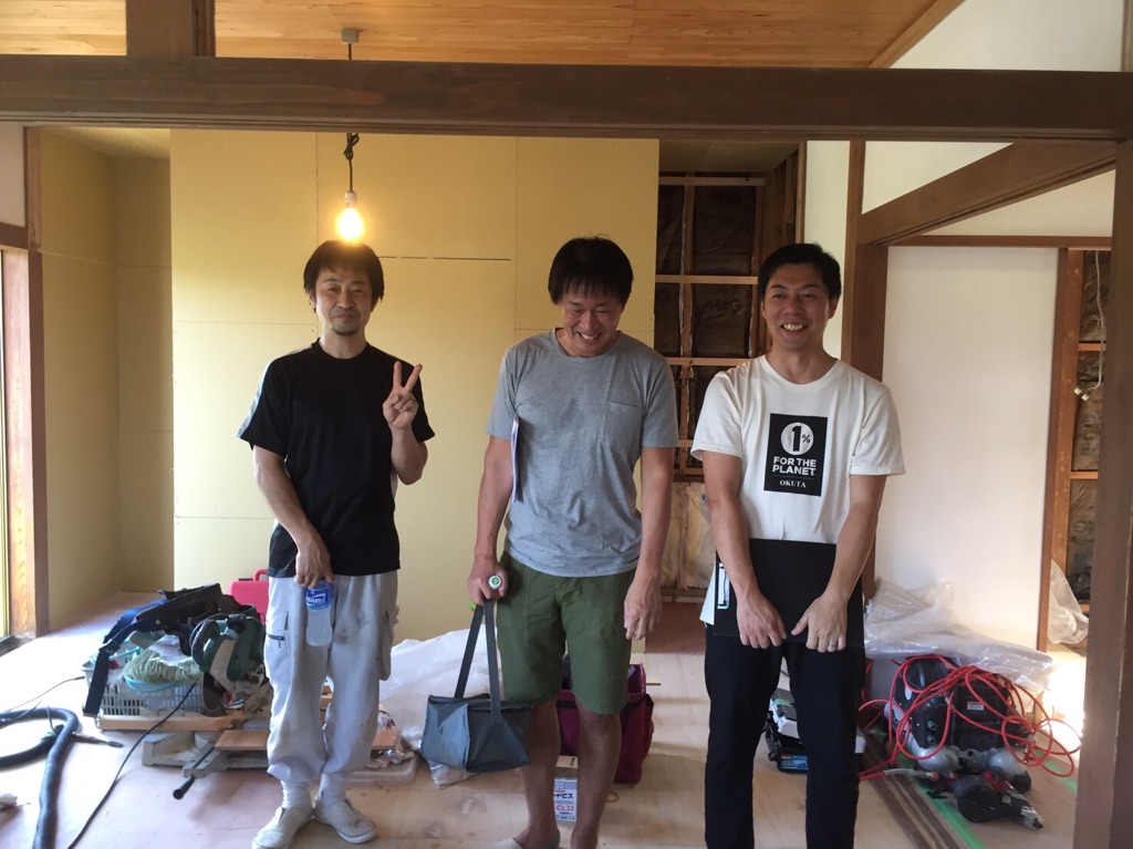 お客様と現場にて