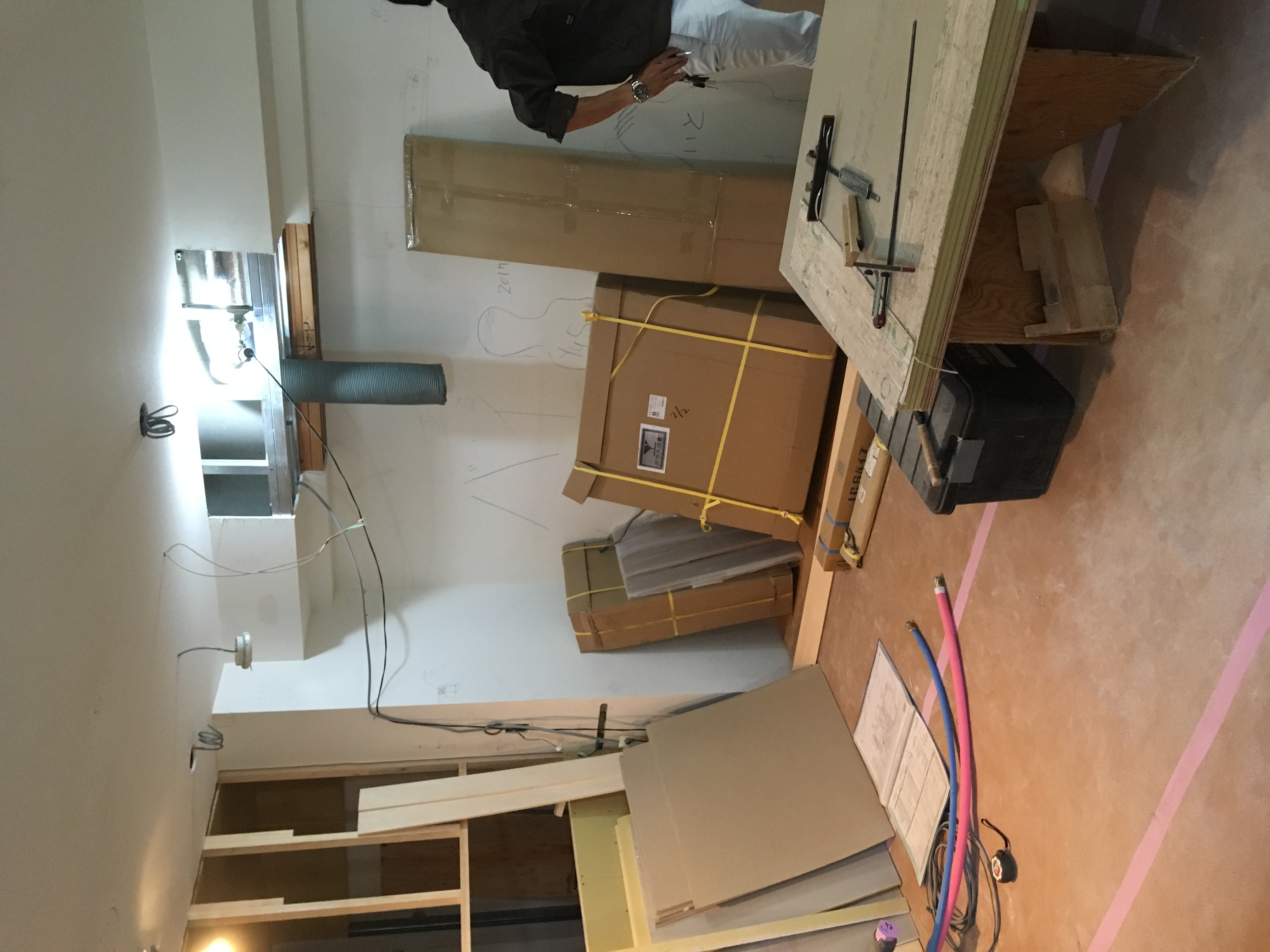 木軸組工事進行中