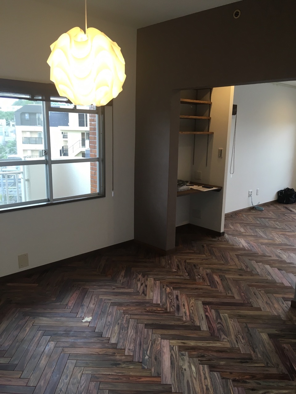 ヘリンボーン　フローリング　ローズウッド