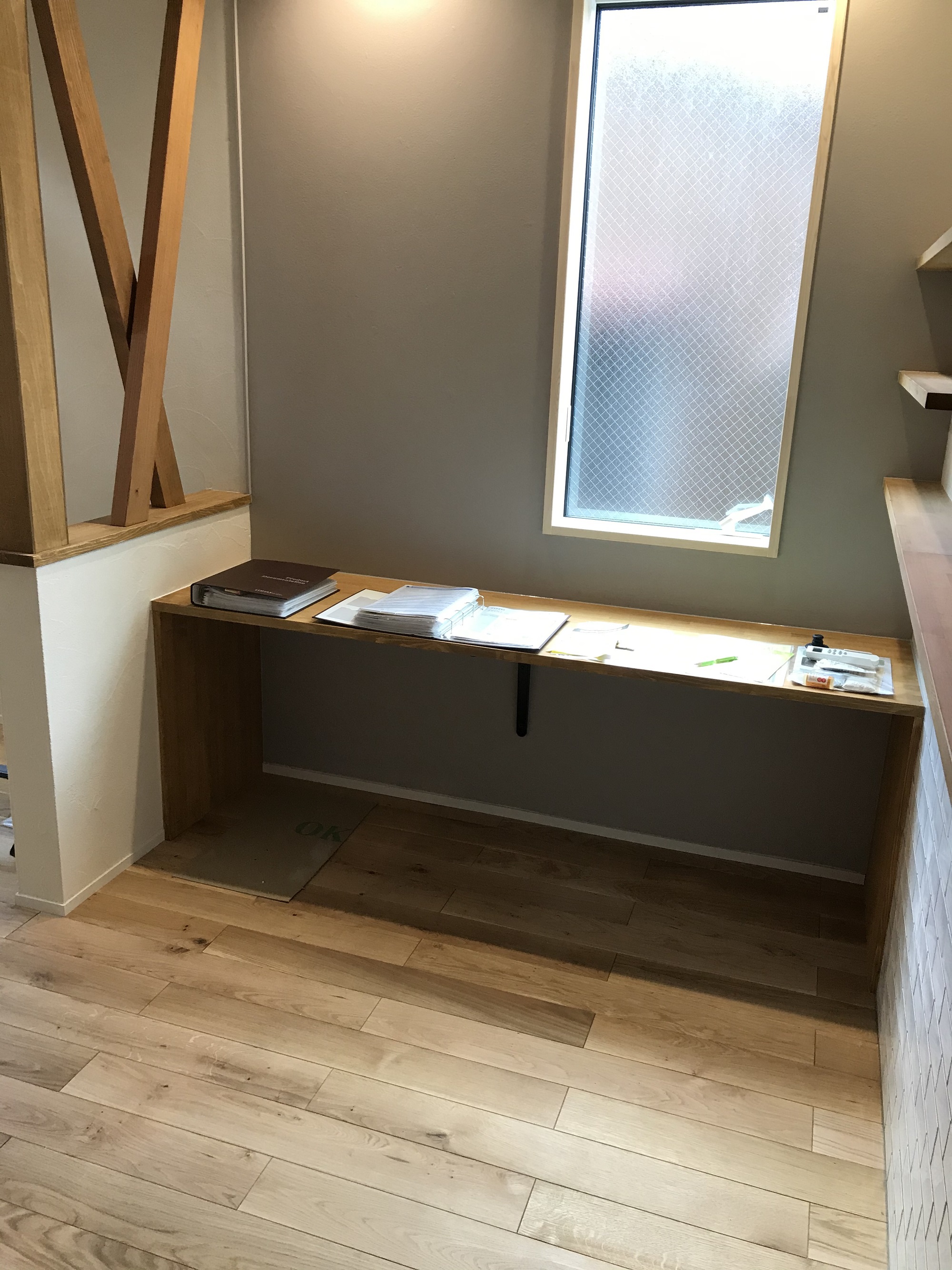 カウンター造作　リモートワーク