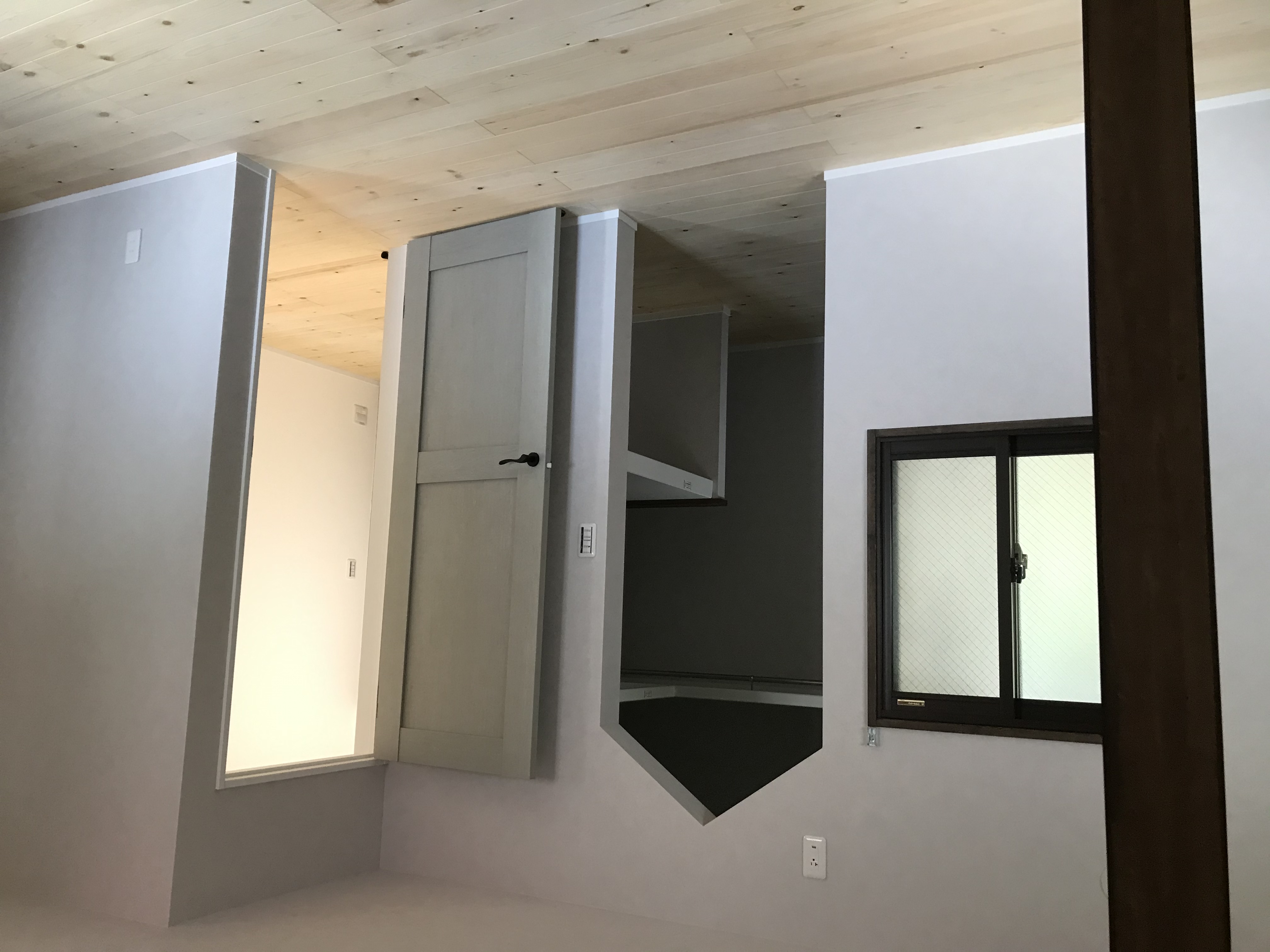 アーチ開口　三角開口