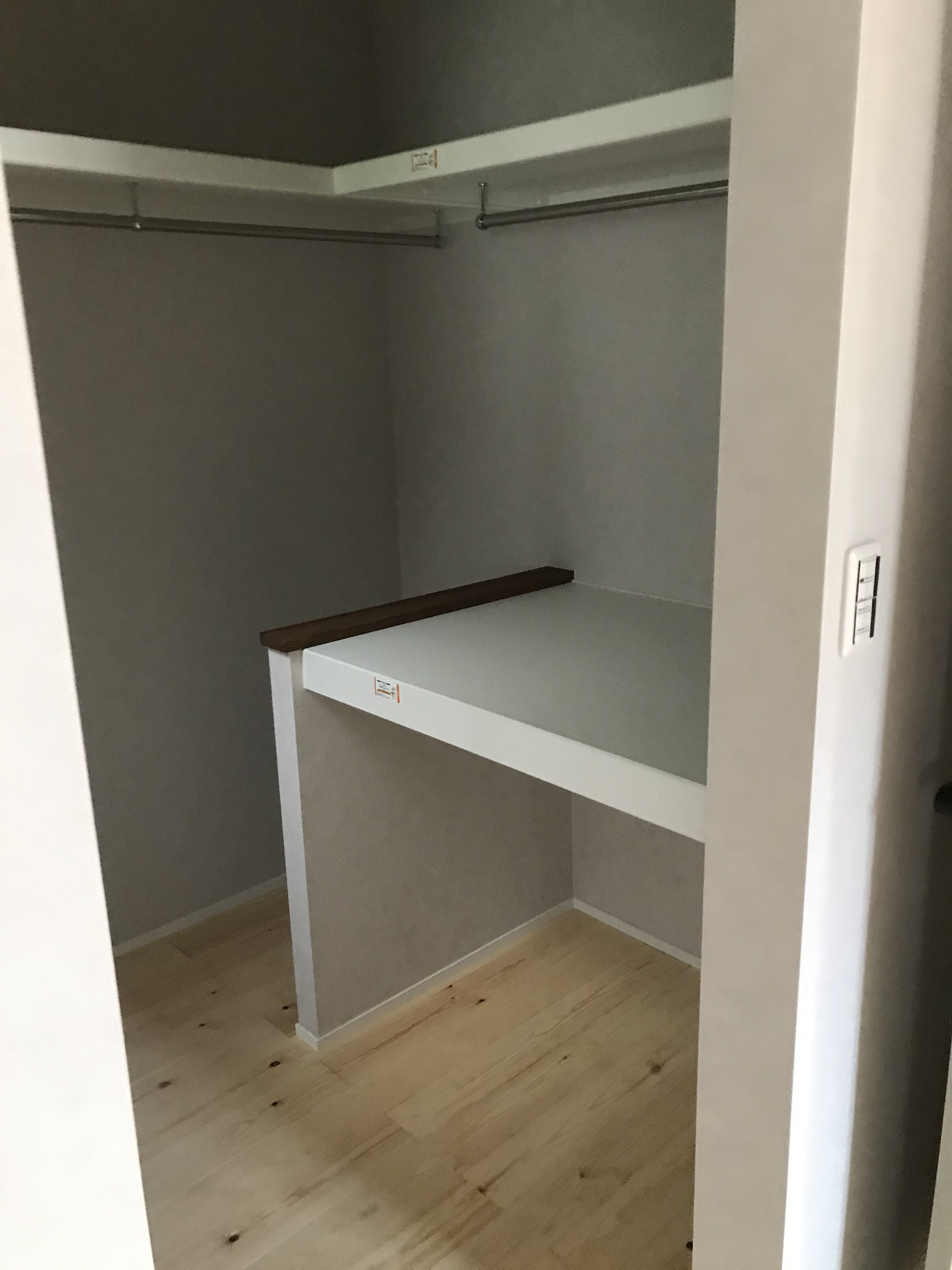 WIC　収納計画　造作