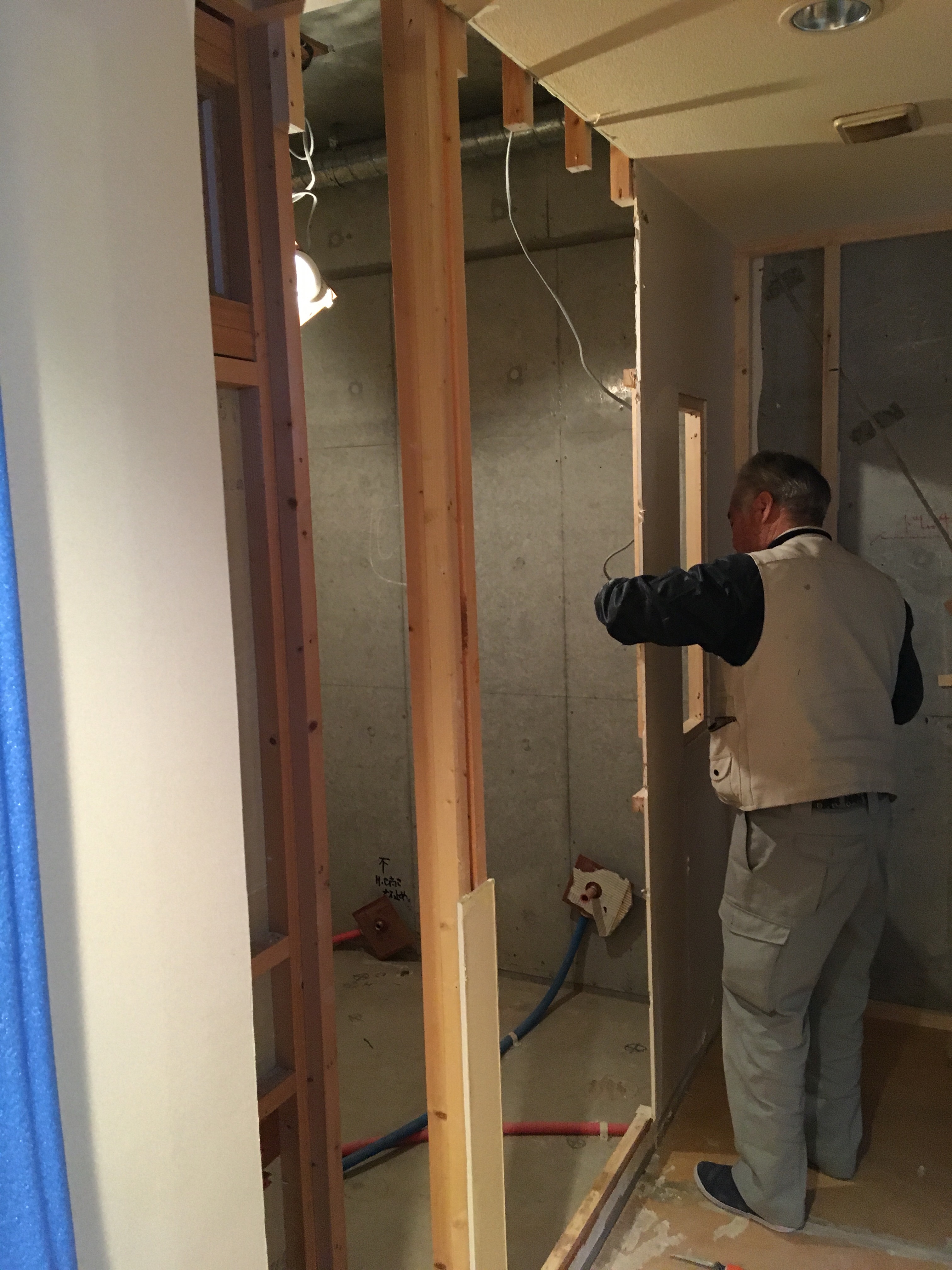 K邸改装工事〜木工事•電気工事編〜