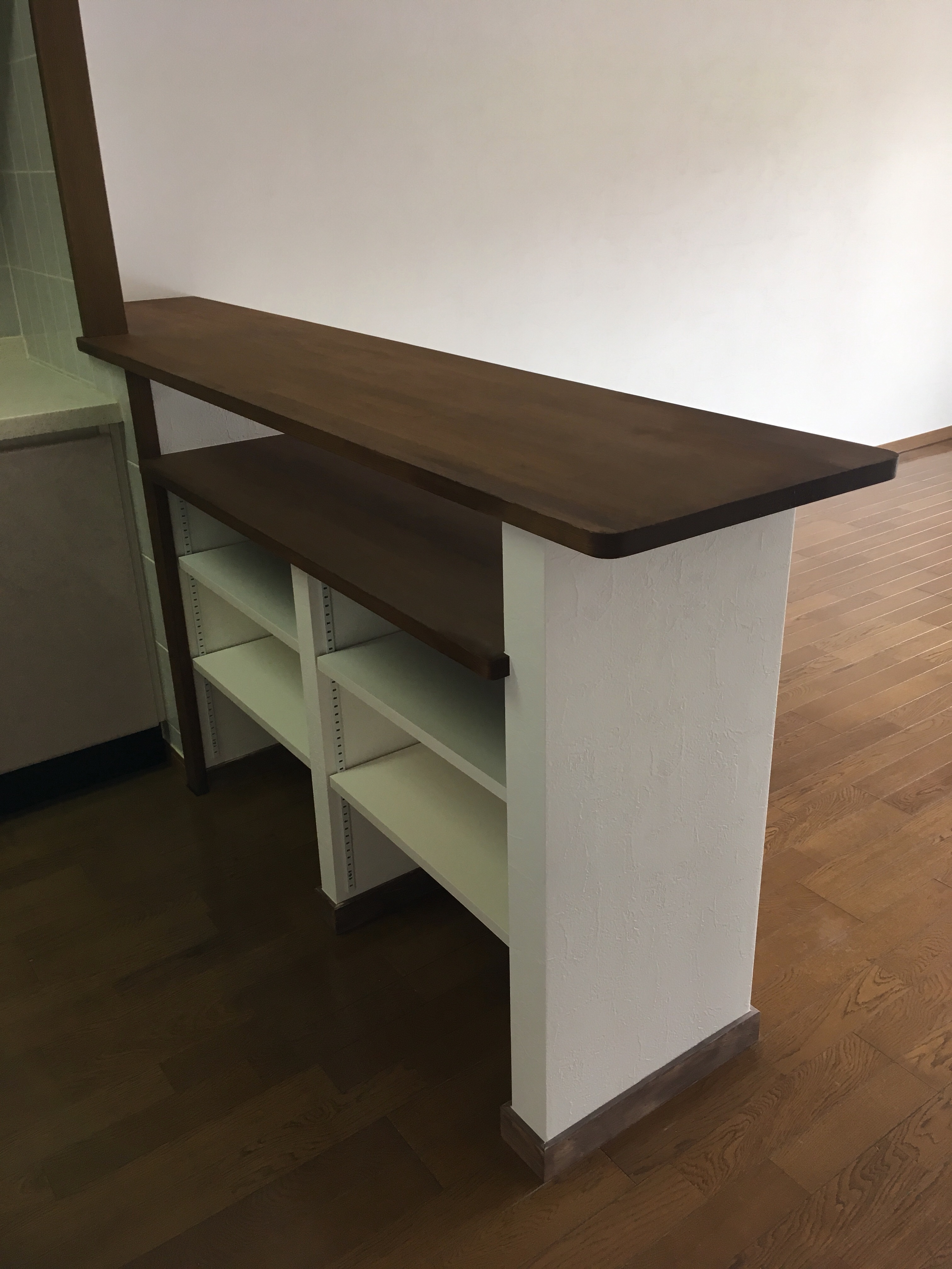 造作キッチンカウンター