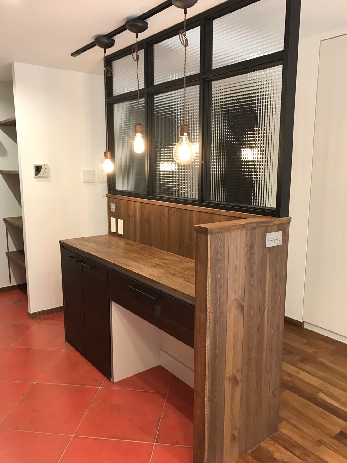 造作キッチンカウンター