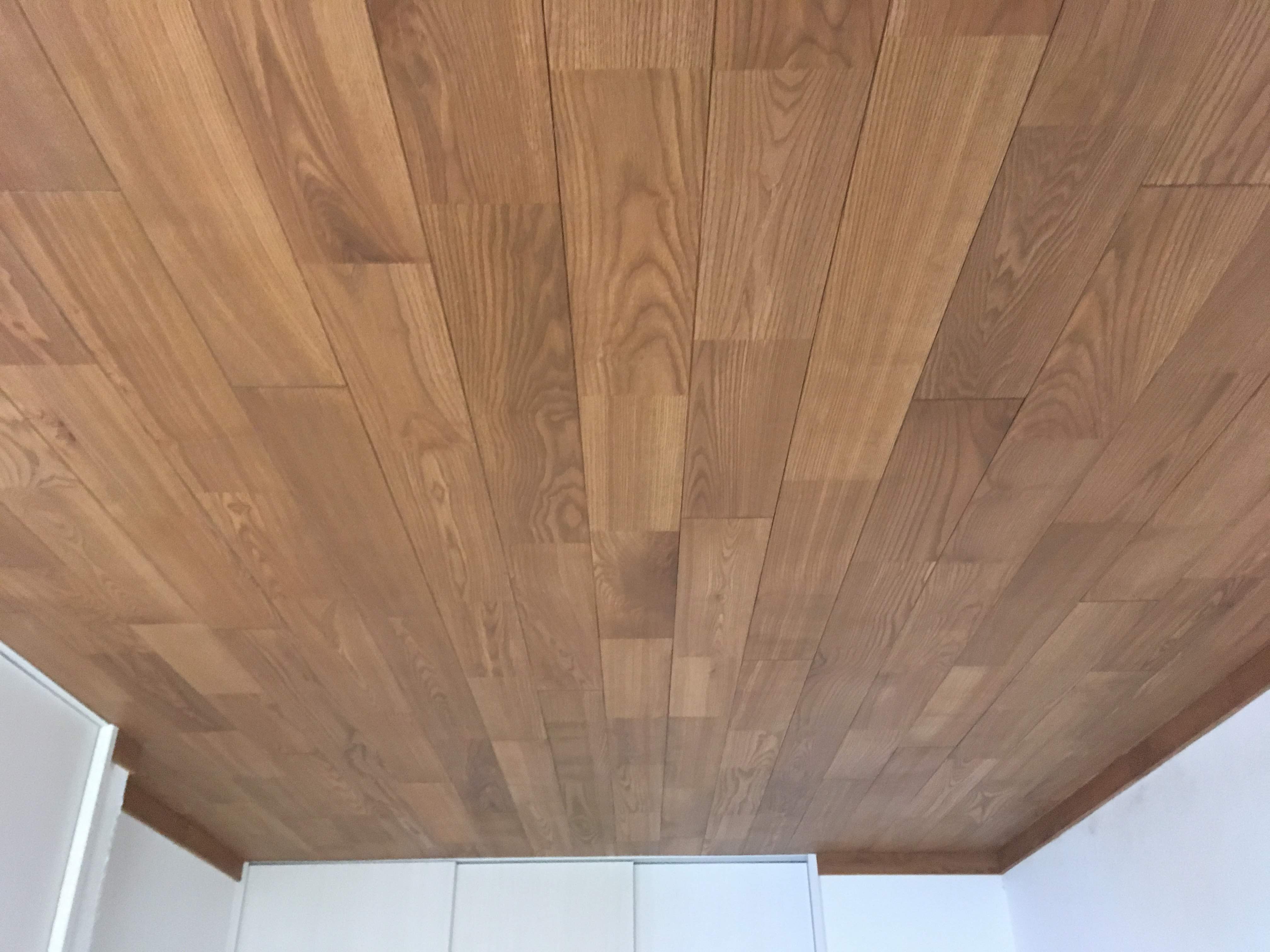 無垢フローリング施工アッシュ材