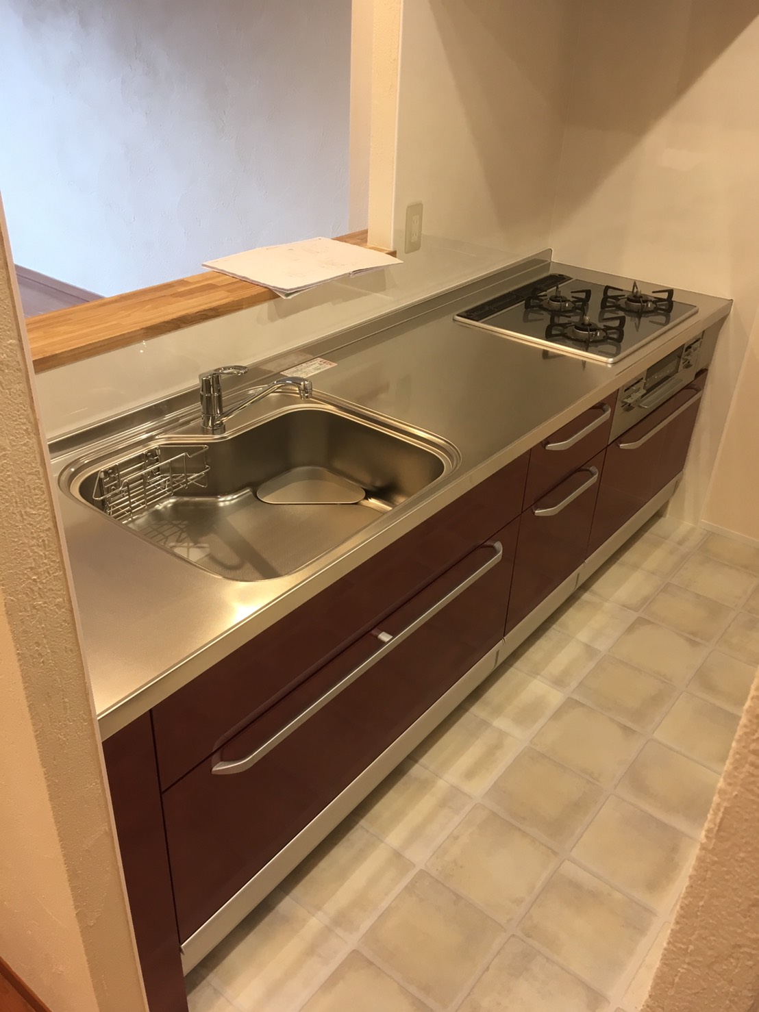 流レールシンクを取り付けました!!