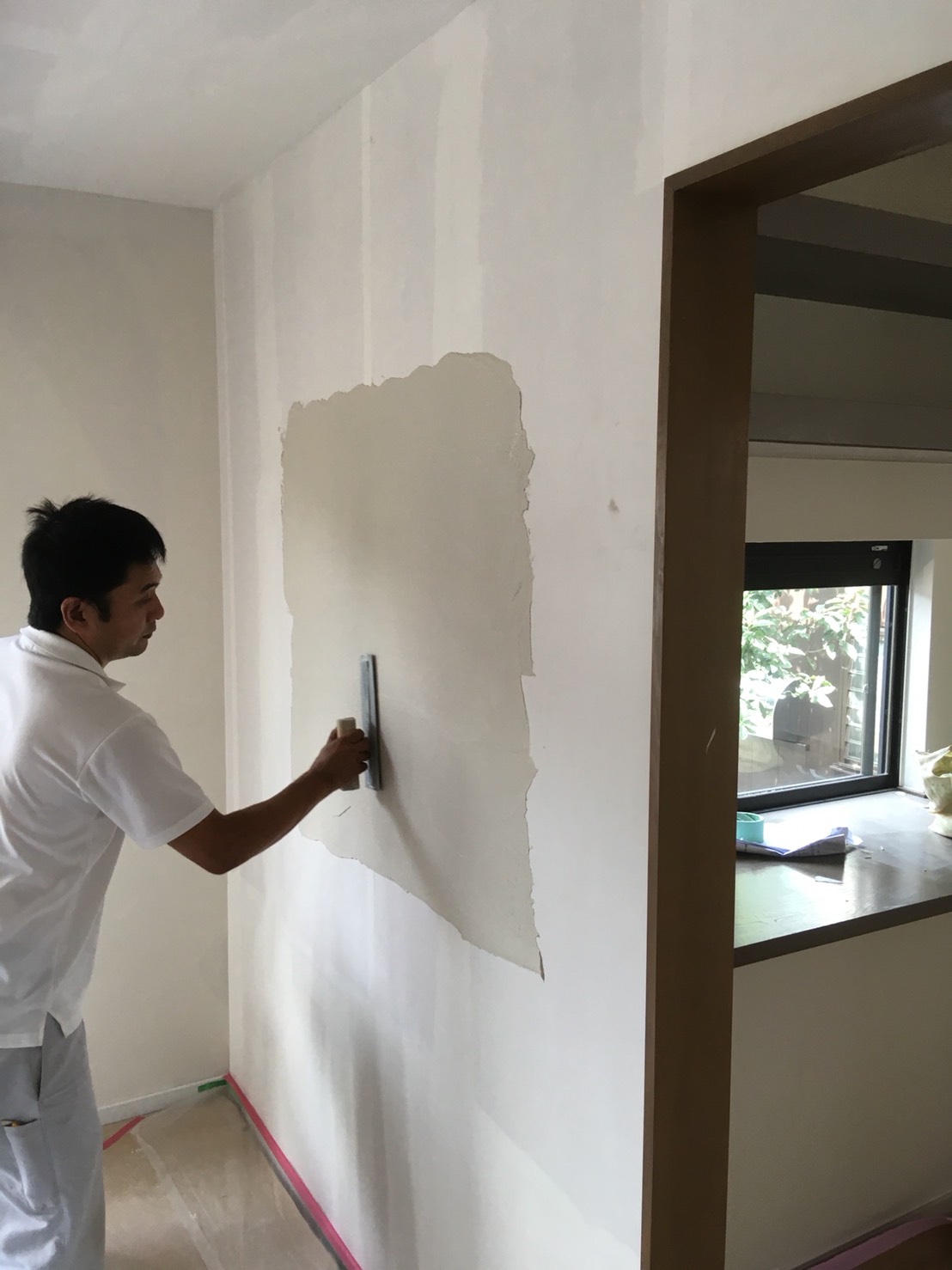 珪藻土の確認風景