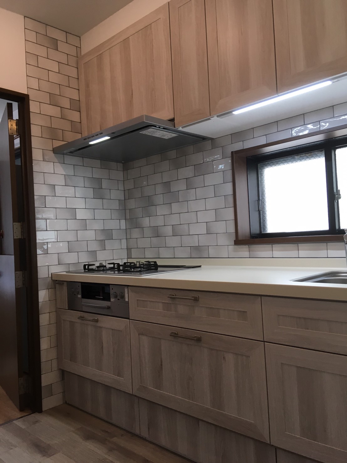 ｷｯﾁﾝを明るく。オシャレなﾀｲﾙで、お料理が楽しくなる場所へ♪①