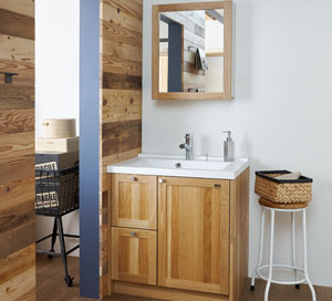 洗面台商品紹介～造作のような洗面台～