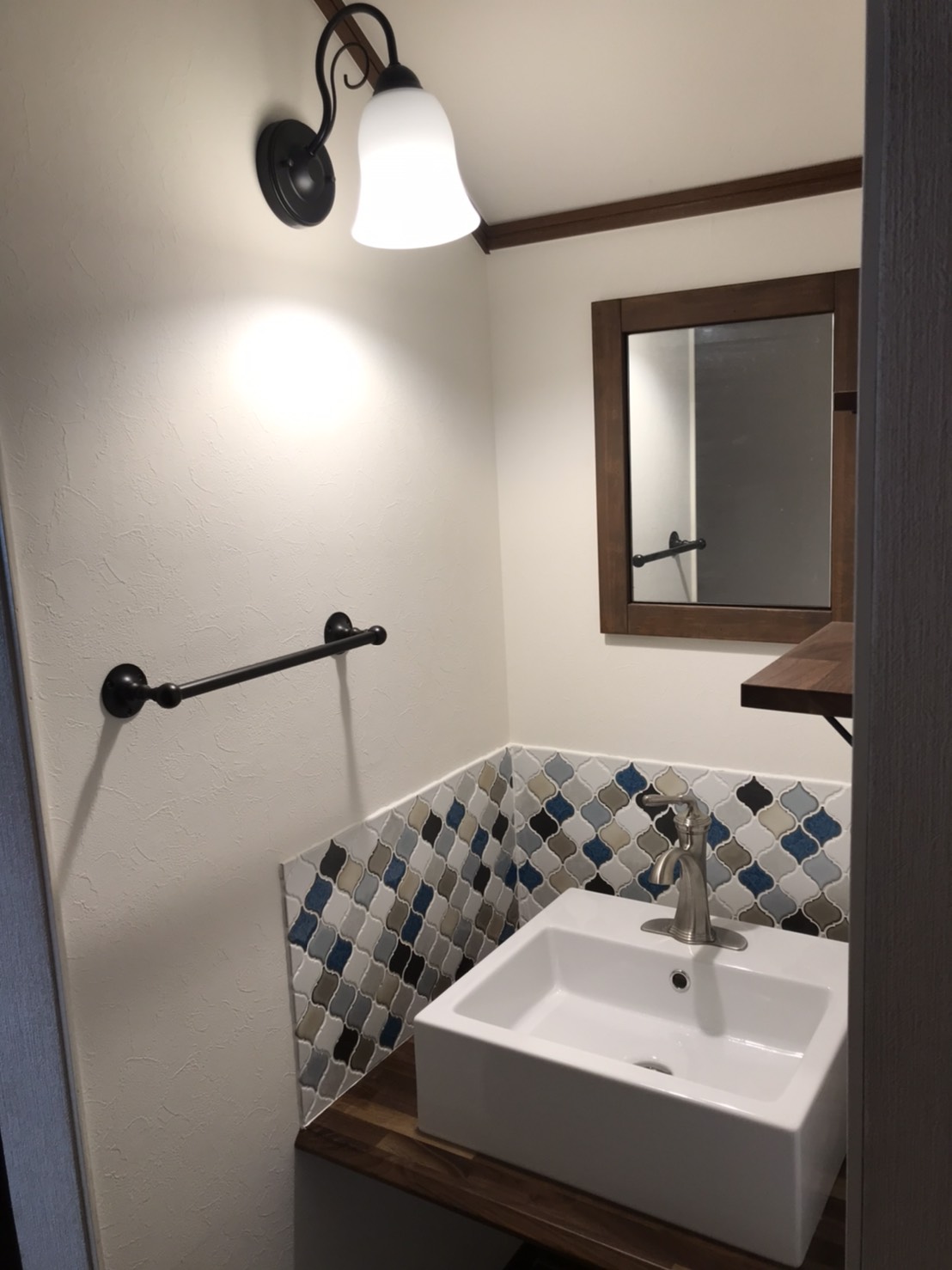 施工事例～造作洗面台～