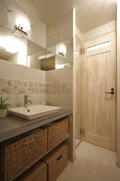 洗面を造作にしてみませんか？　その3（ＴＯＴＯ実験流し）