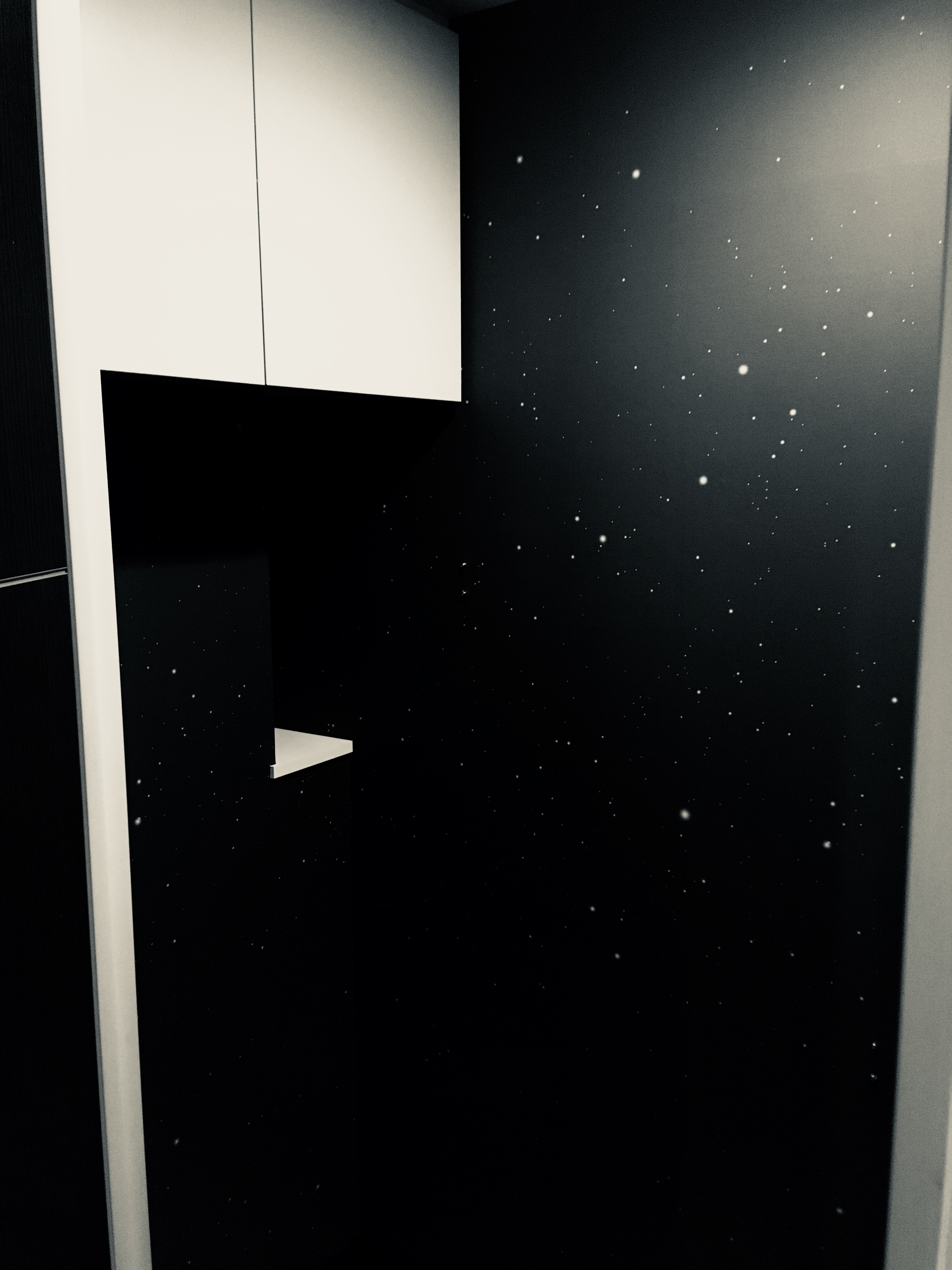 夜空をテーマにしたトイレ空間！