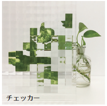 アーチ部分に造作建具工事