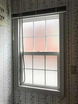 サッシの交換→カバー工法にて