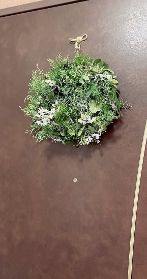 玄関リース×クリスマス