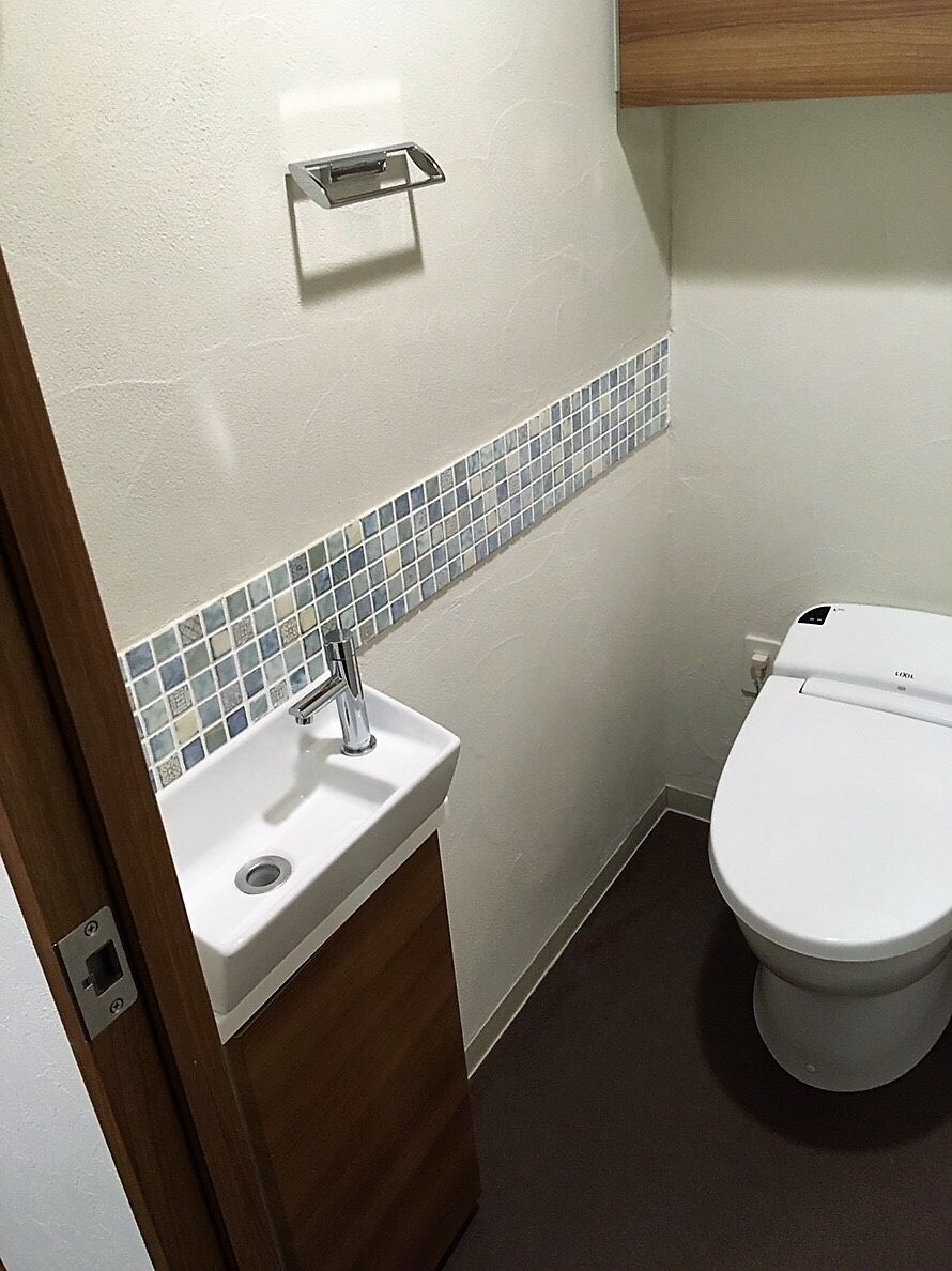 珪藻土とモザイクタイル