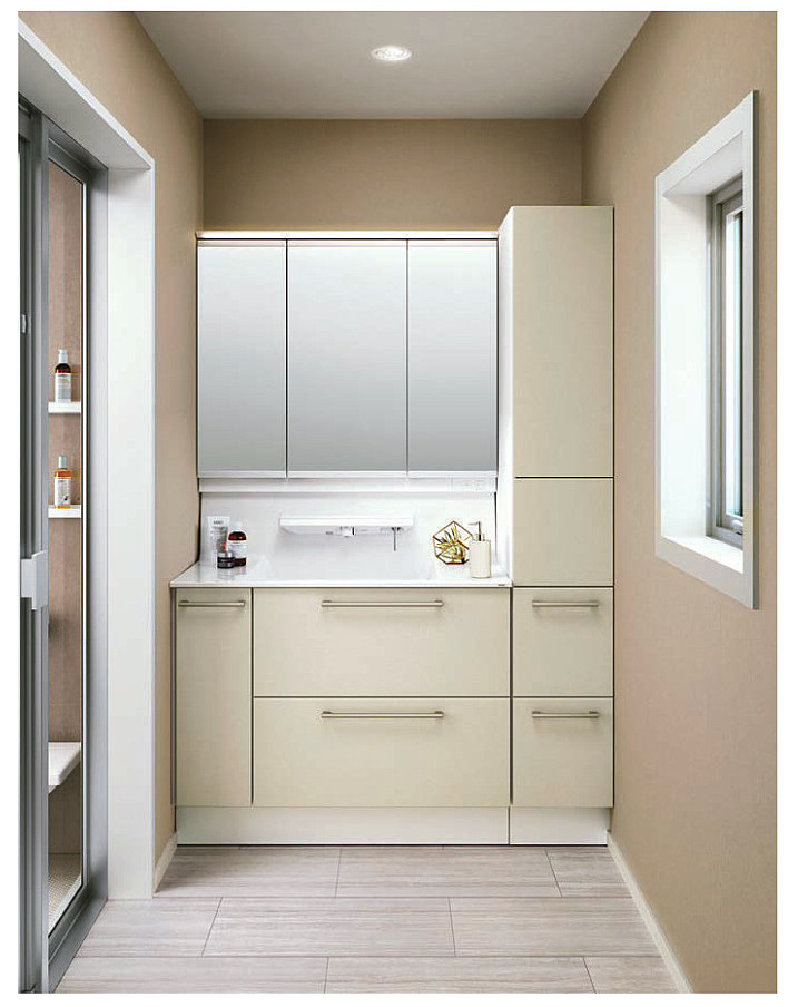 ～施工事例～　化粧台とガラスタイルと私