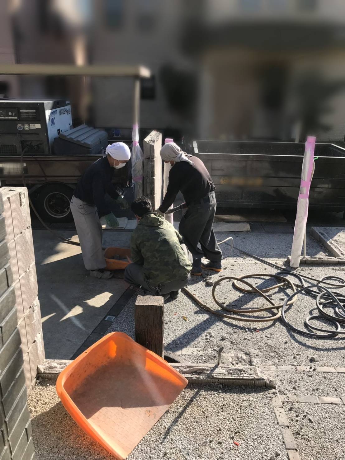 外構工事着工♪