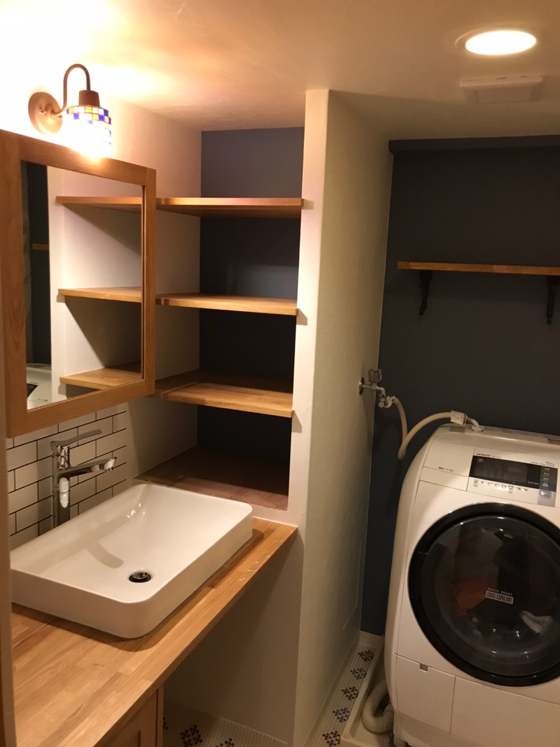 造作洗面化粧台@ウッドワン