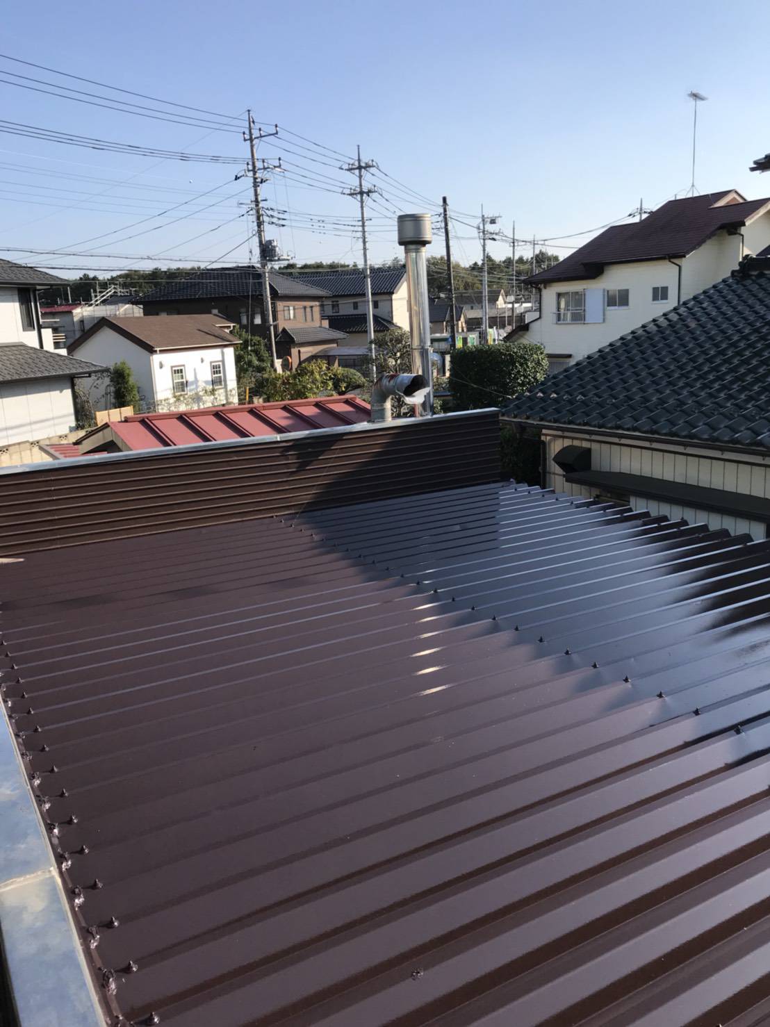 ■折板屋根の塗装