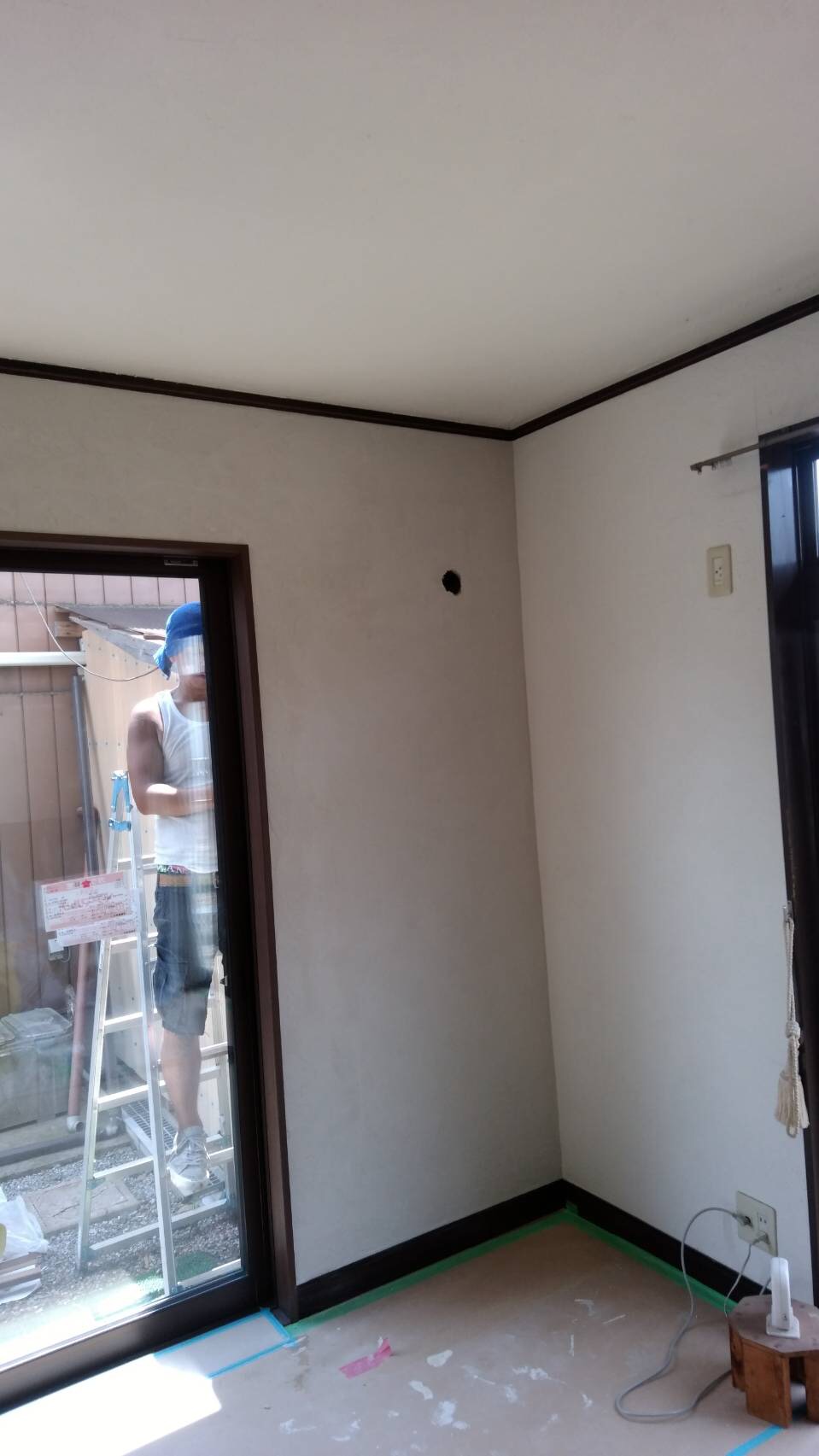 ■珪藻土、塗りました。。。