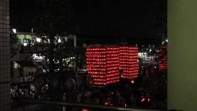 迫力！の提灯祭り