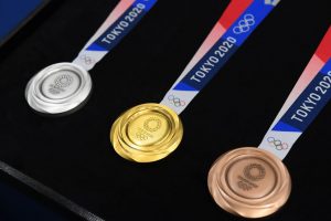 the-silver-gold-and-bronze-medals-are-displayed-after-the-news-photo-1163877725-1564220252