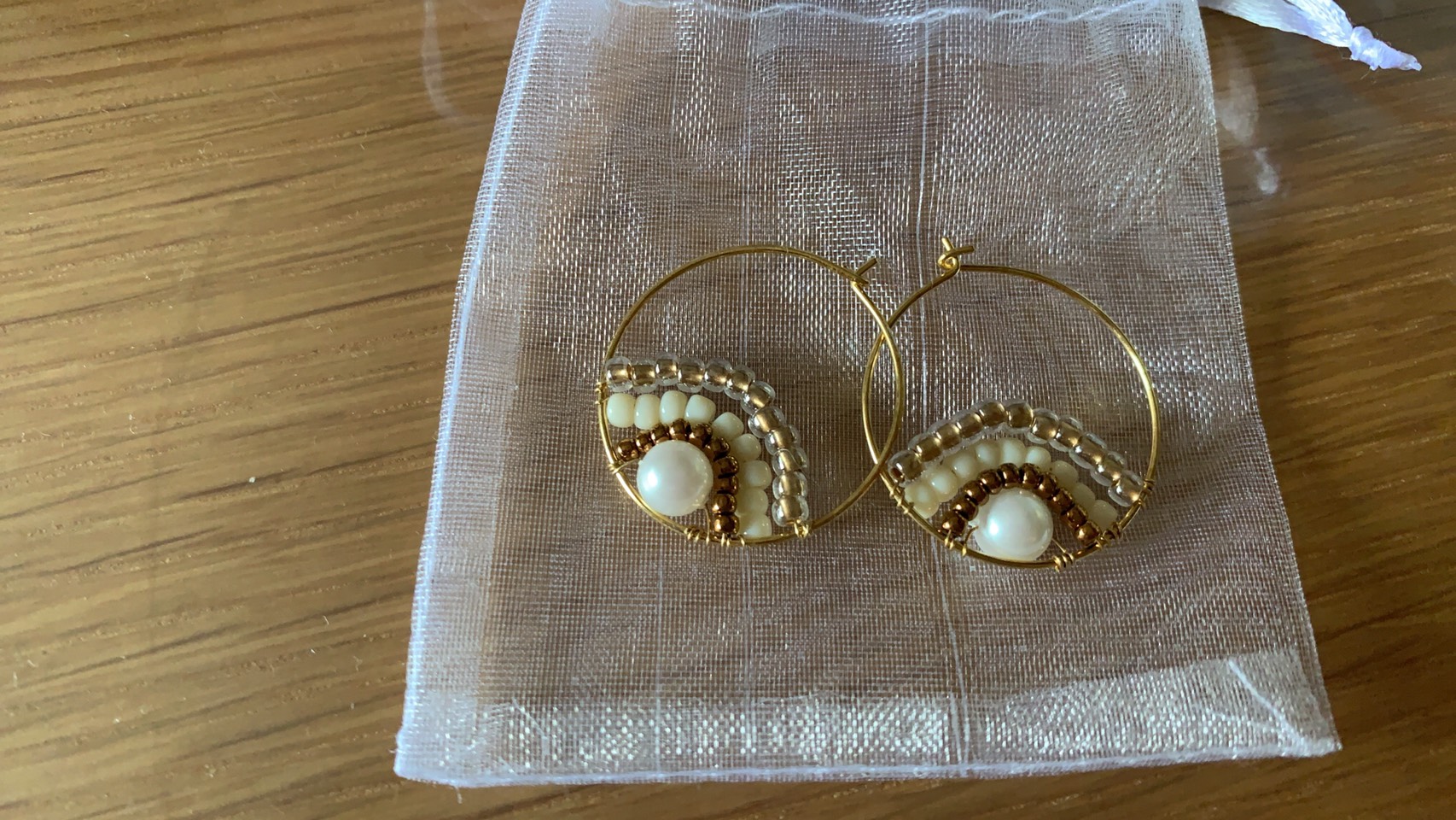 手作りアクセサリーを作ってみました！