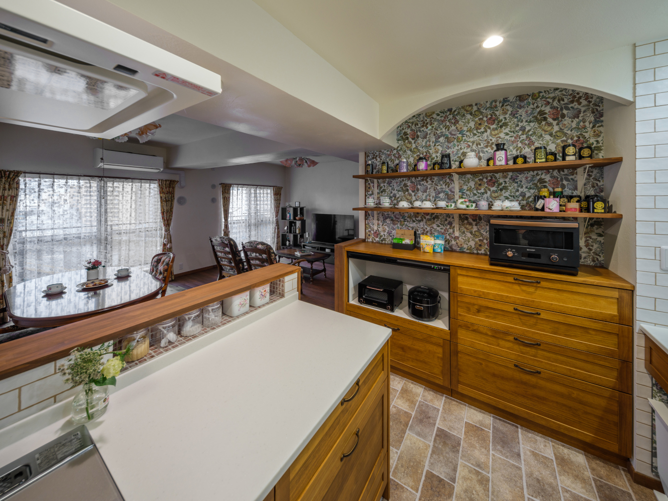 木製キッチン　ウッドワン