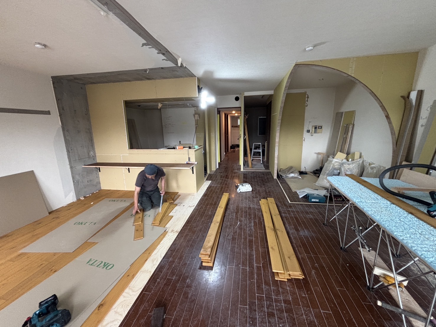 施工事例～LDK改装・造作洗面～