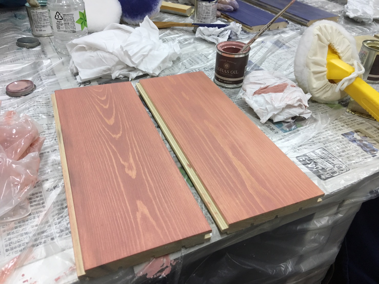 物流センターにて