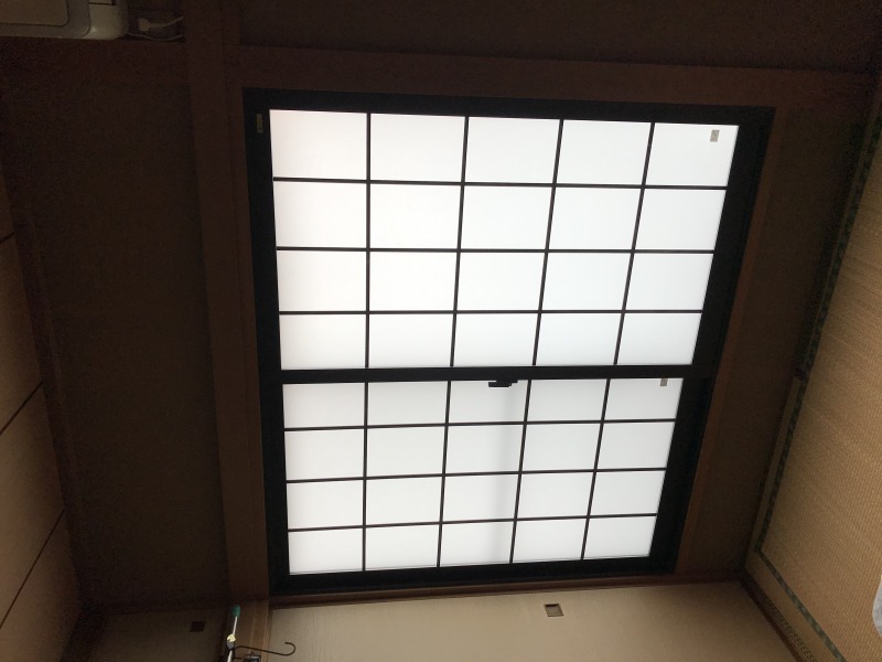 和室にインナーサッシ