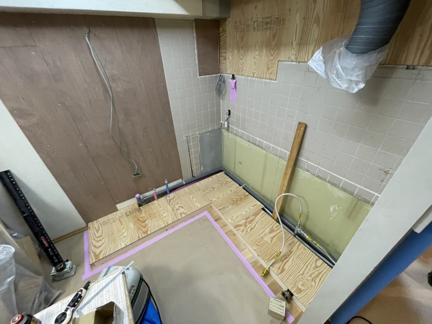 マンションのキッチン工事