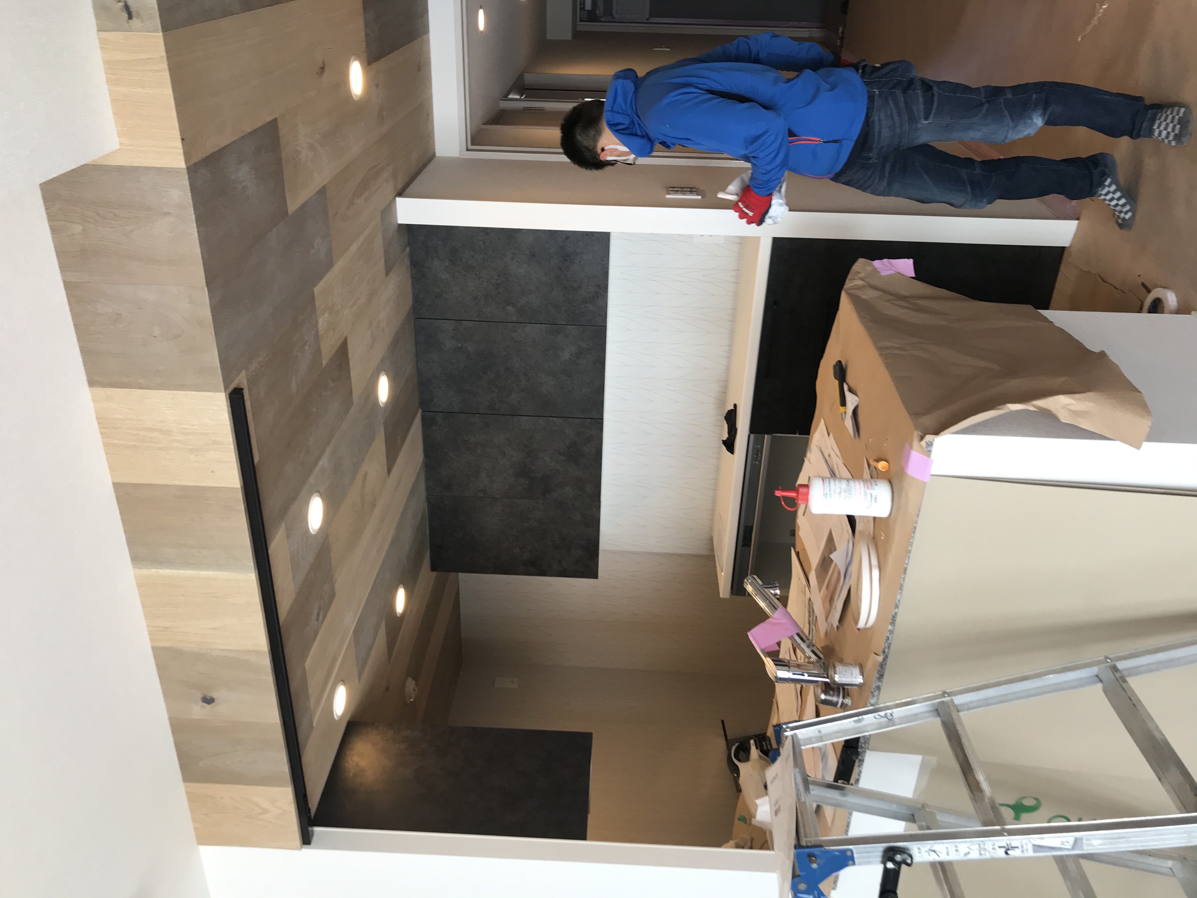 【新築リフォーム】キッチン下がり天井をおしゃれに【施工事例】