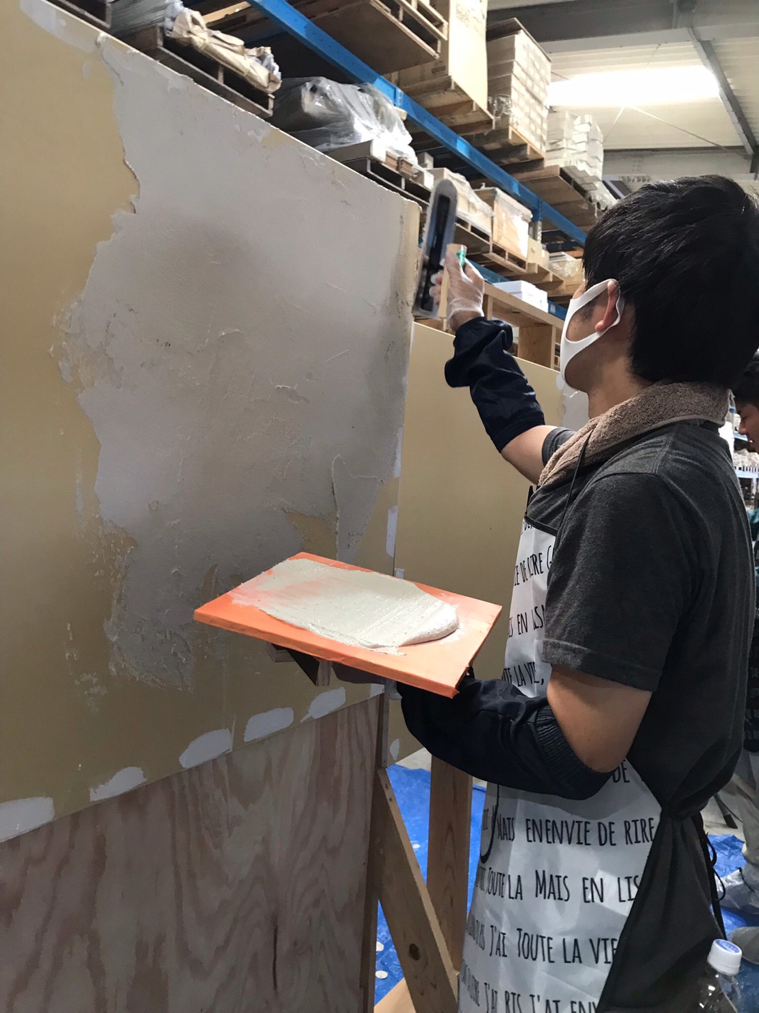 珪藻土塗り体験