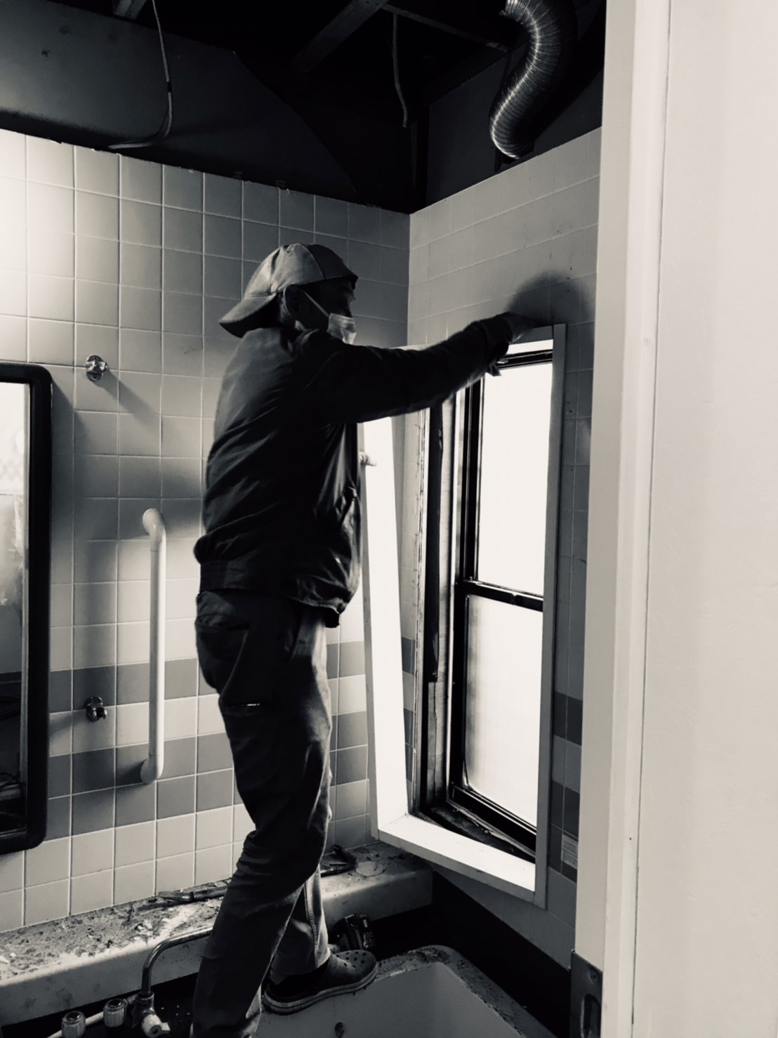 在来浴室解体風景