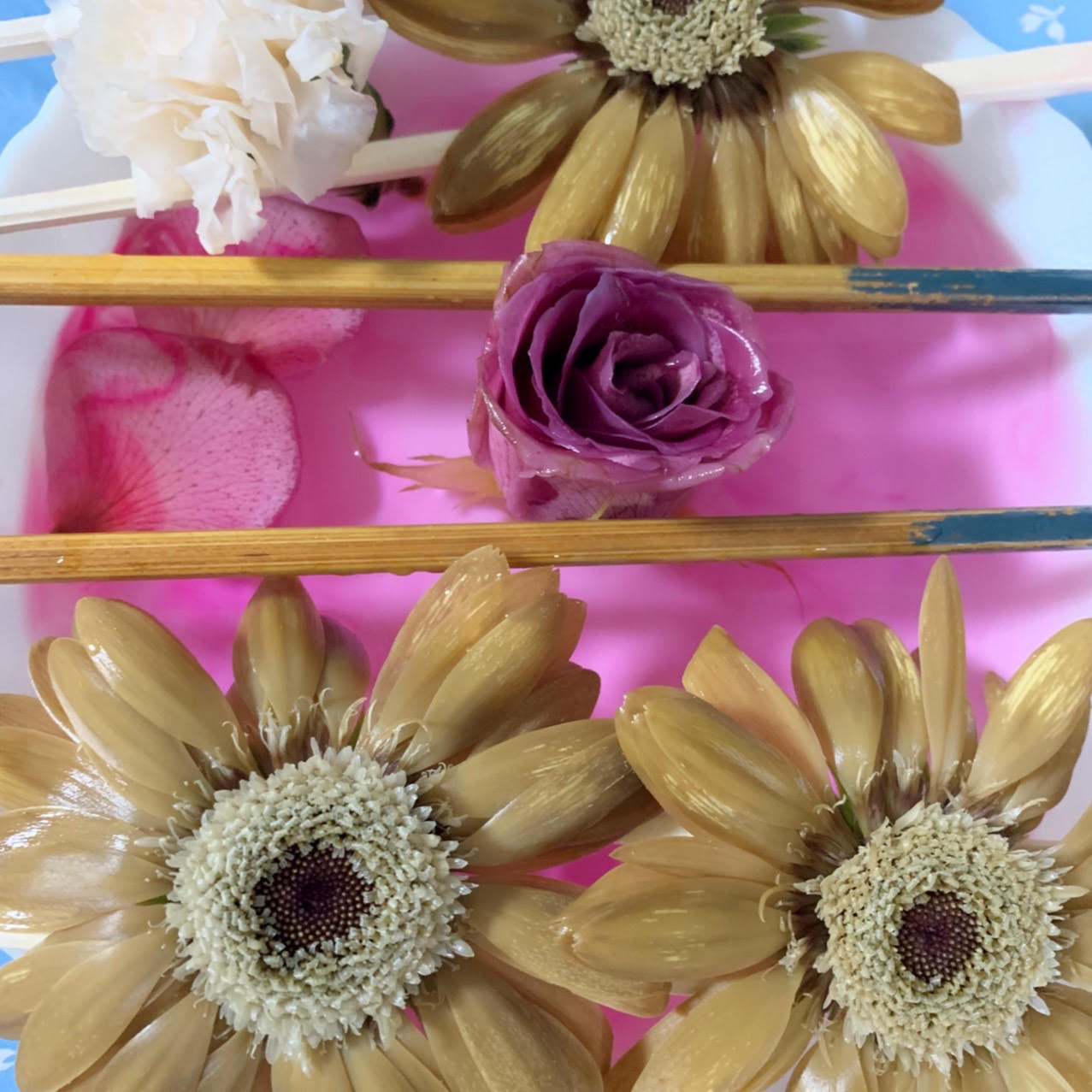 プリザーブドフラワー作り