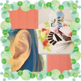 スワロフスキー付き耳つぼジュエリーをつけてみよう！