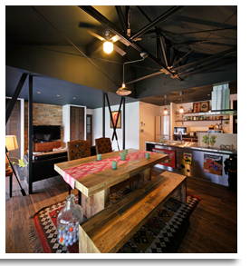 COOLな米国ヴィンテージ スケルトンで極めた中古リノベーション(一戸建て） 画像