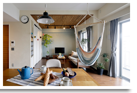 No.0401こどもと楽しめるインドアガーデン、爽やかなカフェ空間。(マンション)　 画像