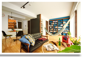 No.0432 ハンモックで過ごすグラマラスな休日-想いのまま中古＋リノベーション- 画像