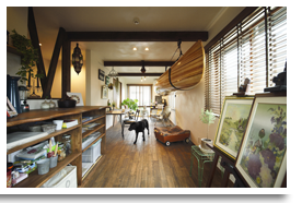 No.0440 愛犬も愉しむラウンジはヴィンテージスタイルで 画像